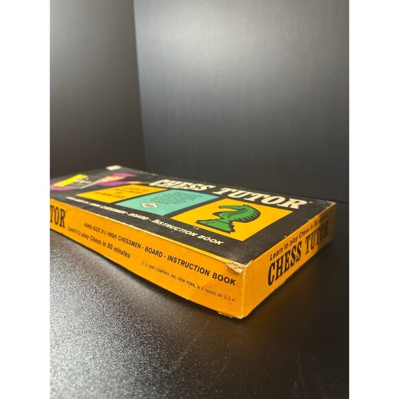 Vintage E.S. Lowe Chess Tutor Set w/ Board & Book – 1 Piece Missing - Picture 7 of 9